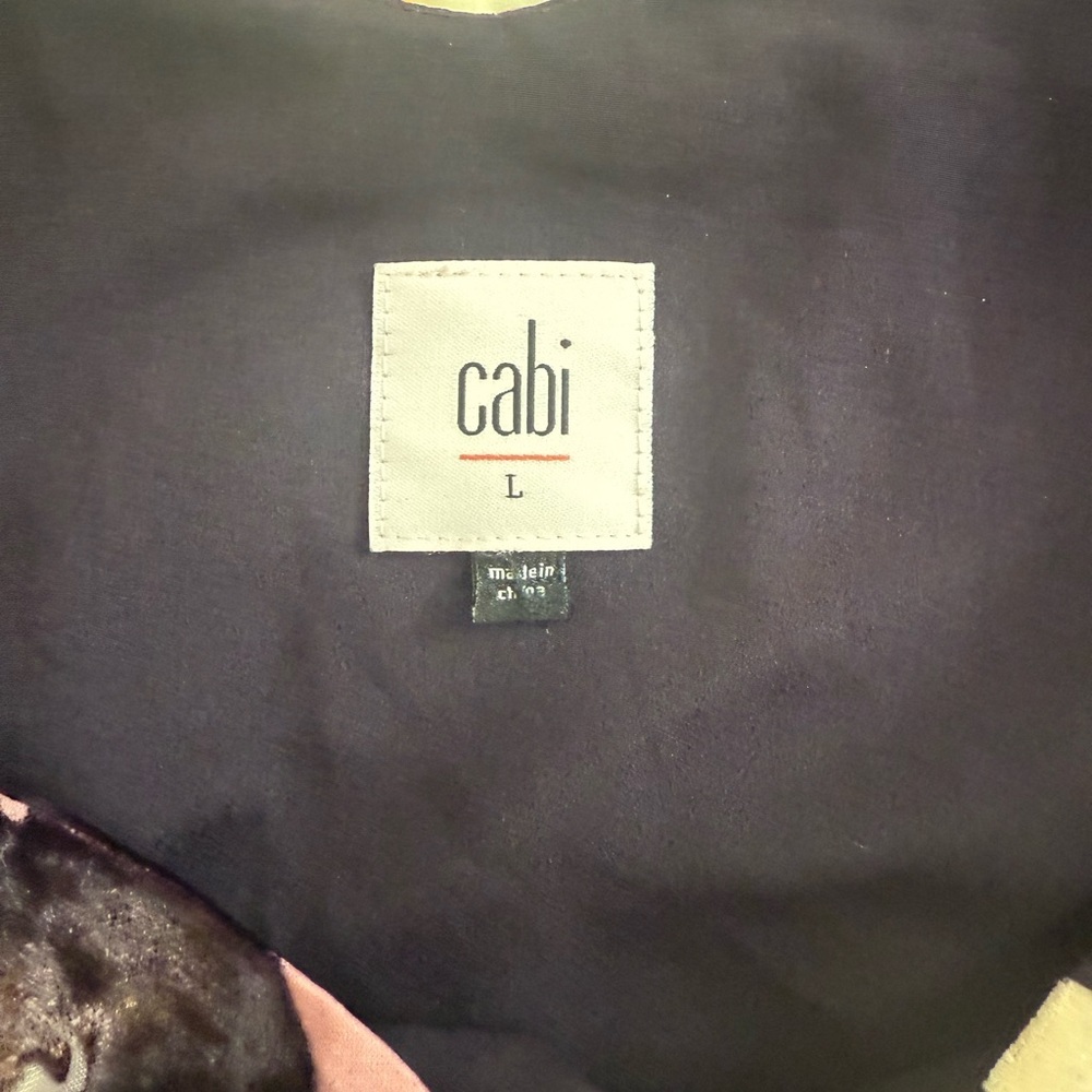 👗 CAbi Radiant Velvet Hi-Lo Mini Dress - Large - Cream Purple - Picture 3 of 13